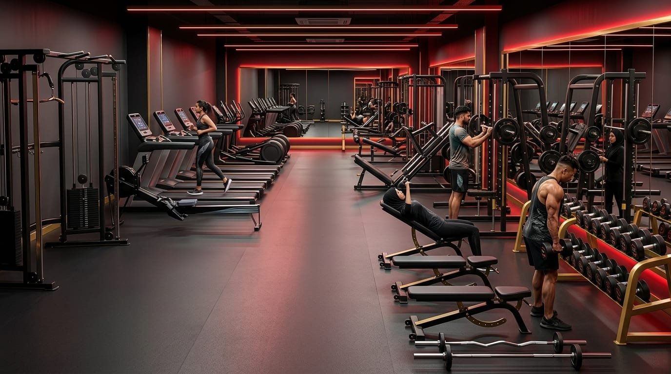 Members training in Multi Gym Premium Powerfit